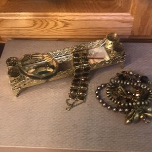 brown toned bracelets  3 total very good quality